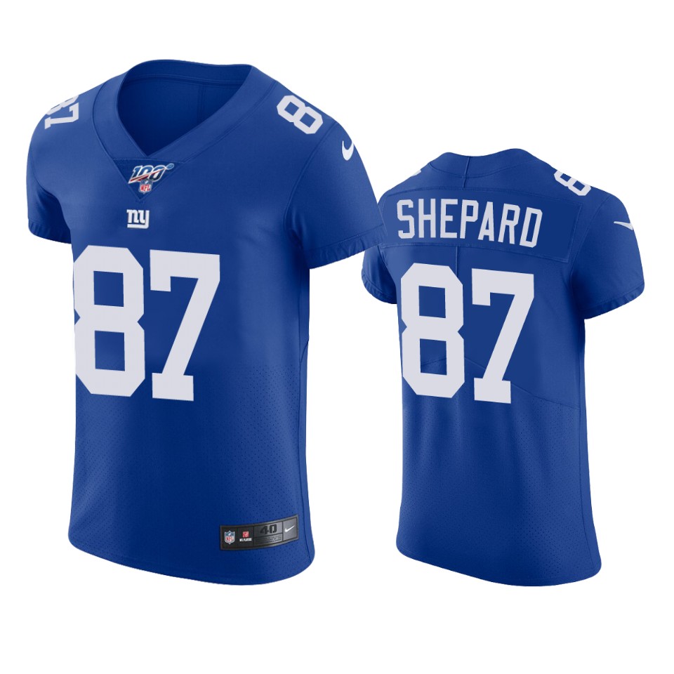 New York Giants Sterling Shepard Royal 100th Season Vapor Elite Jersey 