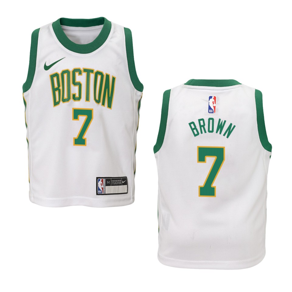 Youth Boston Celtics #7 Jaylen Brown City Swingman Jersey - White - Www ...