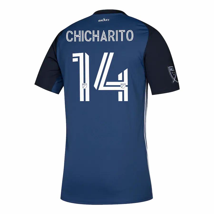 Chicharito LA Galaxy adidas 2020 Secondary Replica Player Jersey - Navy ...
