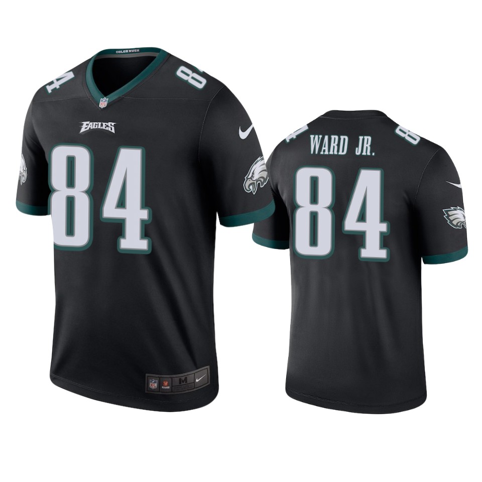 Philadelphia Eagles Greg Ward Jr. Black Color Rush Legend Jersey Men