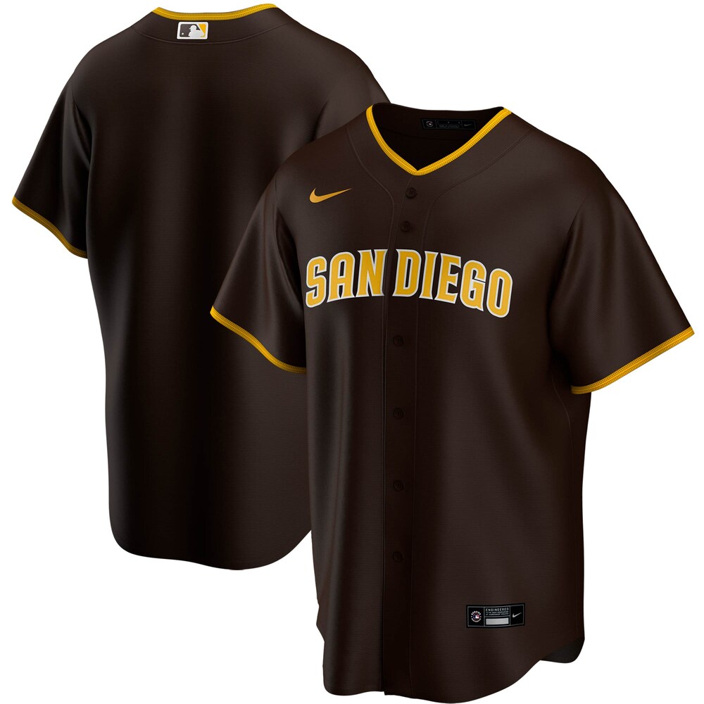 San Diego Padres Nike Road 2020 Team Jersey Brown Www.nyjerseys.store