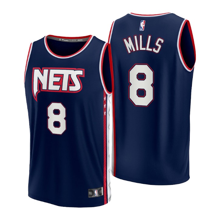 2021-22 Brooklyn Nets Patty Mills Replica Jersey City - Www.nyjerseys.store