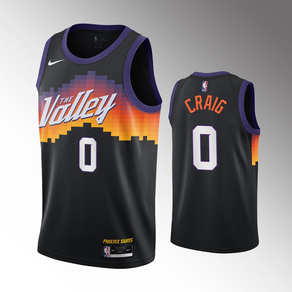 Suns #0 Torrey Craig 75th Diamond Badge City Edition Black Jersey – Www ...