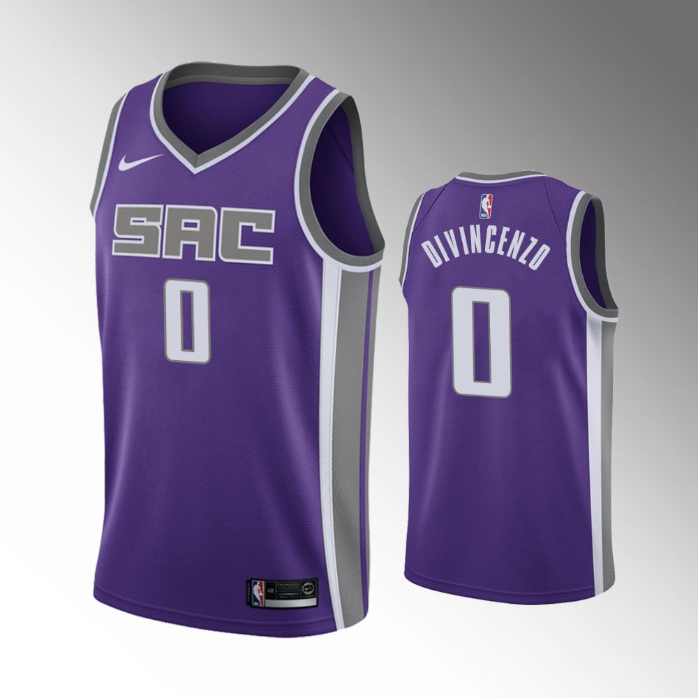 #0 Donte DiVincenzo Kings Purple Icon Edition 2022 Trade Jersey ...
