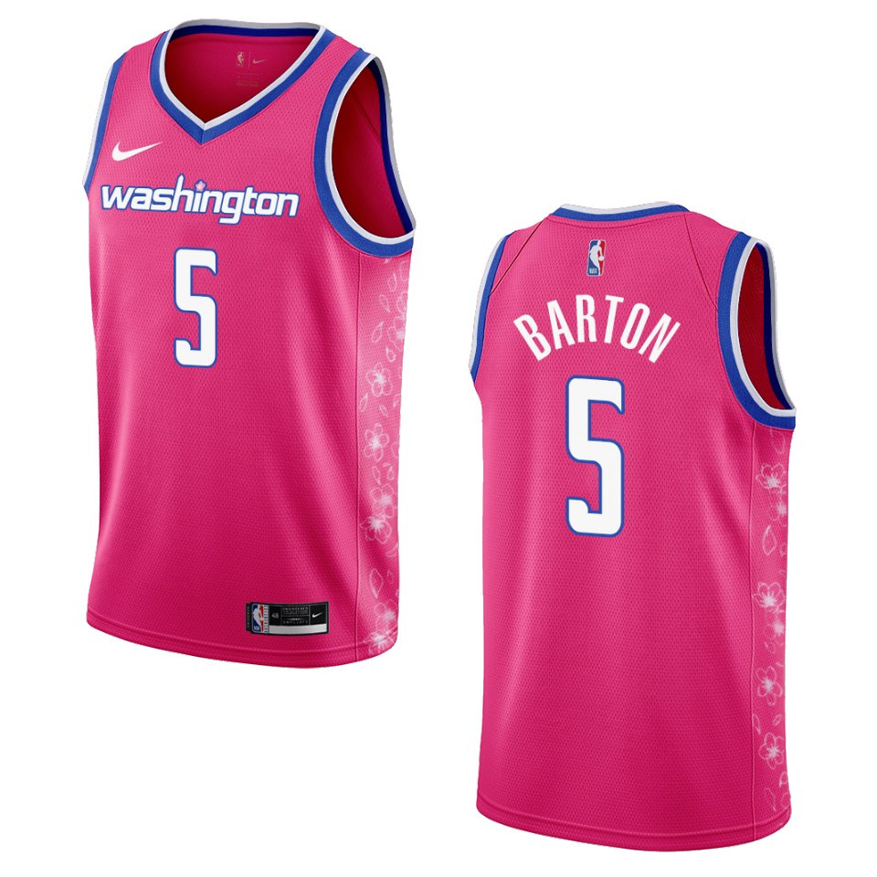 Washington Wizards Will Barton 2022-23 City Edition Pink Cherry Blossom ...