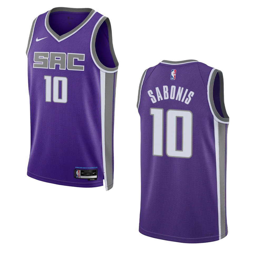 Kings 2022-23 Icon Edition Domantas Sabonis Purple Jersey Swingman ...