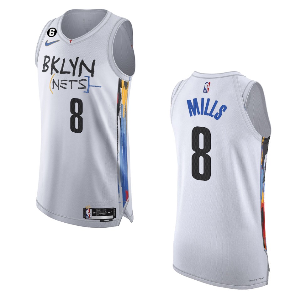 Brooklyn Nets City Edition Patty Mills 2022-23 White Jersey – Www ...