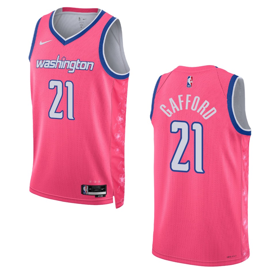 Washington Wizards Daniel Gafford 2022-23 City Edition Pink Cherry ...